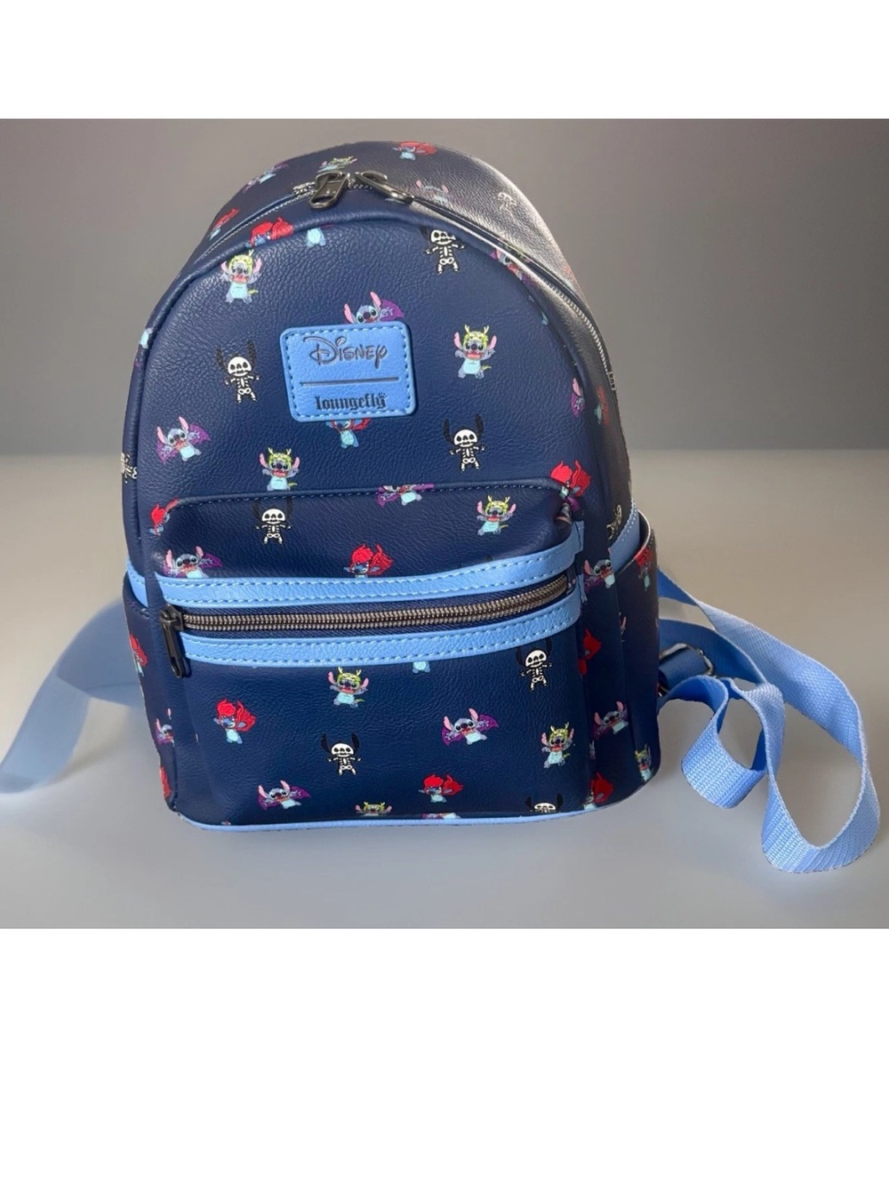 Loungefly Navy Lilo & Stitch & Angel Mini Backpack Halloween